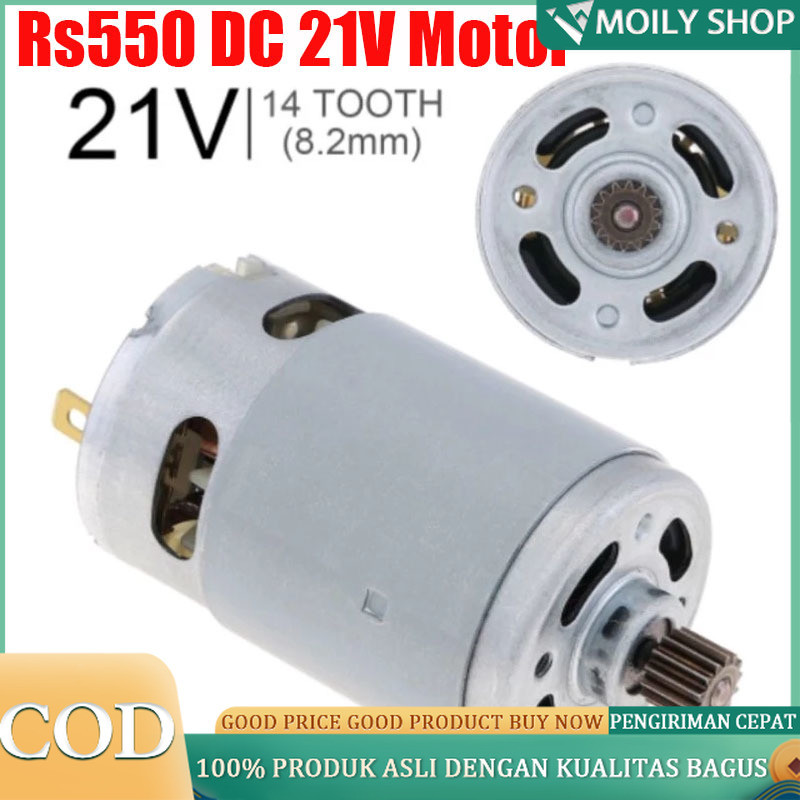 Motor Rs550 DC 21V Motor High speed Pengganti Bor Baterai Cordless/Rs550 Dinamo Motor 9/12 tooth/RS5