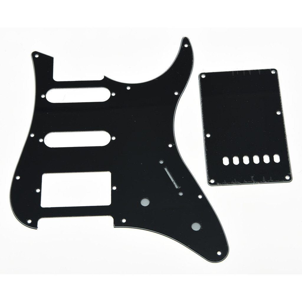 Black 3 Ply Guitar Pickguard w/ Back Plate and Screws fits Yamaha PACIFICA
