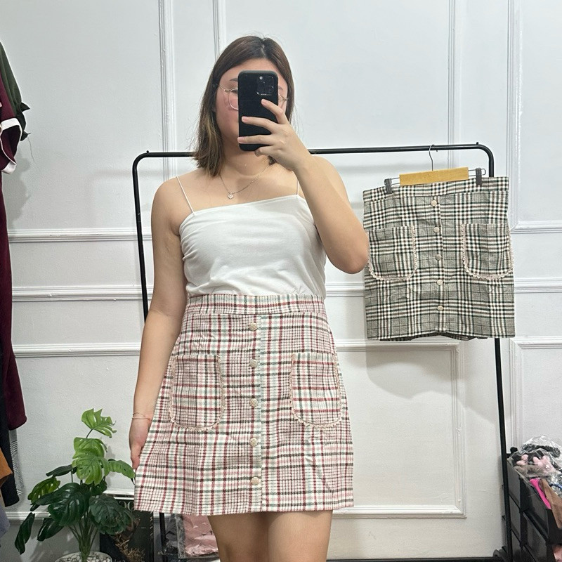 TWEED SKIRT BIGSIZE