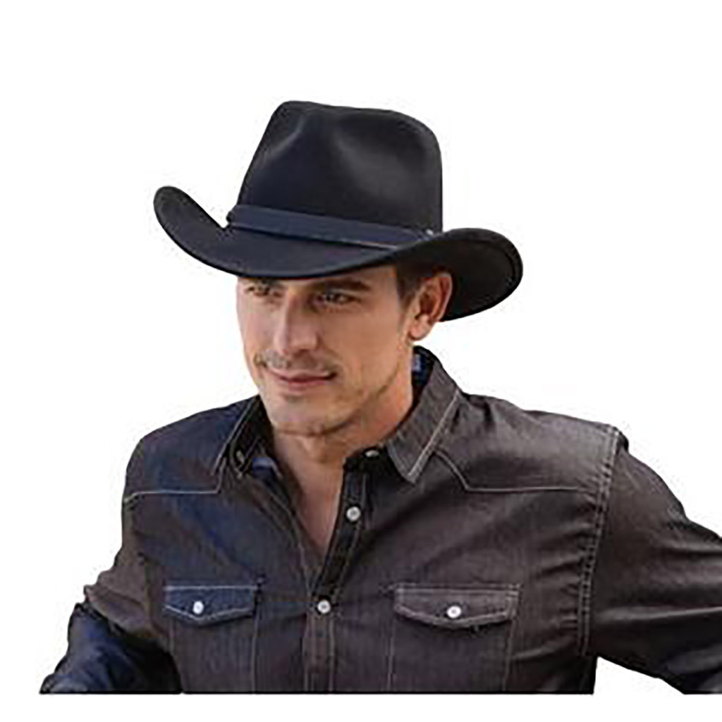 Topi Laken Koboi Cowboy Hat Dewasa Koboy Laken Tali Gesper