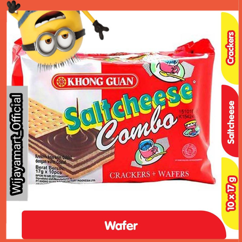 

Khong Guan Saltcheese Combo Crackers + Wafer 10 x 17 g
