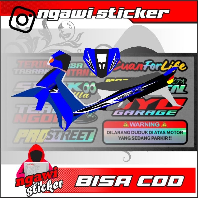 STRIPING VEGA R LAMA 2005 VEGA KOTAK | STIKER STRIPING VARIASI VEGA R LAMA MODEL TERLARIS