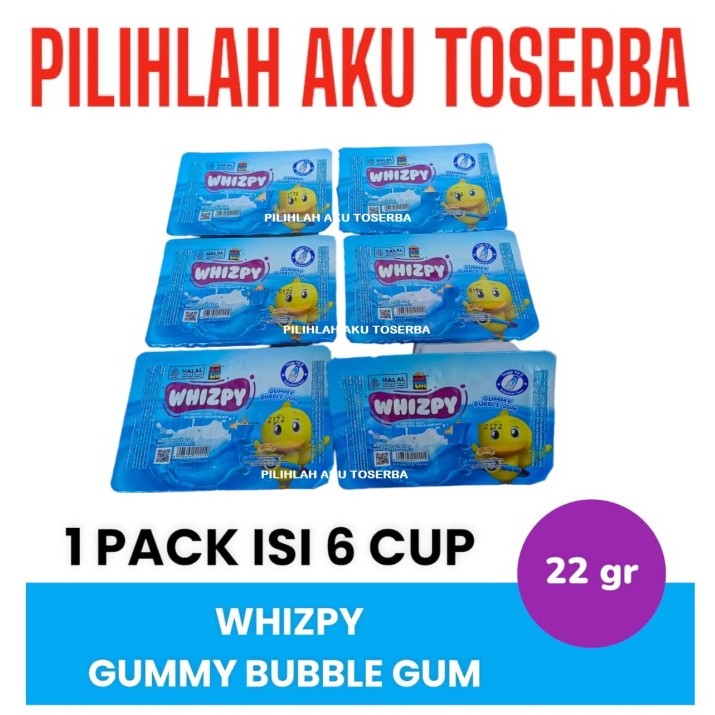 

Biskuit WHIZPY GUMMY BUBBLE GUM , krekes susu colek krim permen karet - ( HARGA 1 PACK )