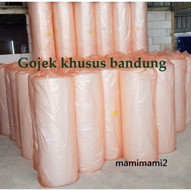 

Paling Baru(BISA COD)~ Bubblewrap murah khusus bandung plastik bubble wrap bungkus orange warp 50m x125cm 1 roll