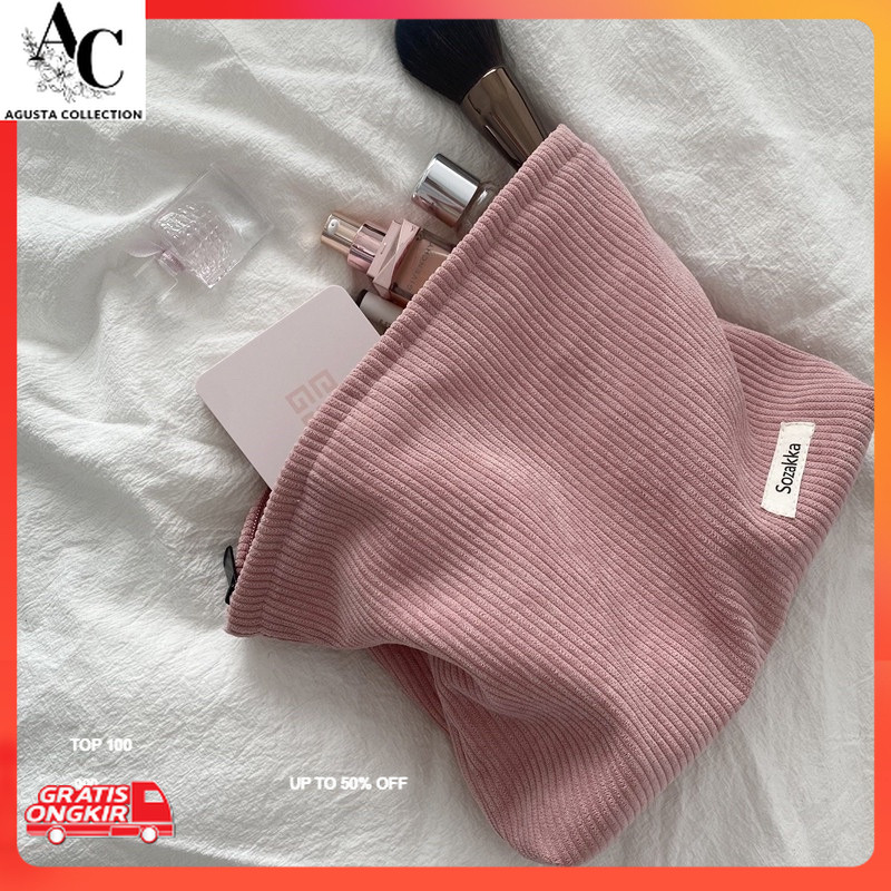 

Pouch Terkini / May Pouch Make Up - Pouch Kosmetik Aesthetic Travel Tas Clutch Lucu Korea Dompet Multifungsi Serbaguna Tebal Premium Import PC004
