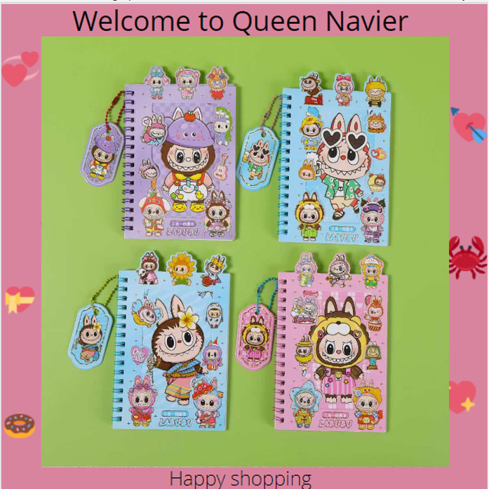 

QN - Set Buku stiker labubu besar lovely book sticker