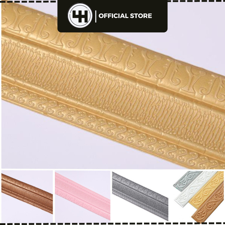 3D List Border Foam Pembatas Pengganti Gipsum Les Alternatif Moulding