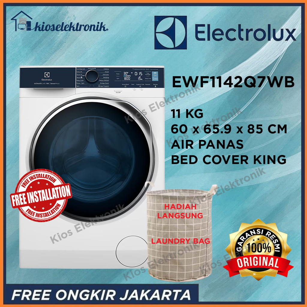 Electrolux EWF1142Q7WB Mesin Cuci Front Loading 11kg EWF1142 EWF 1142
