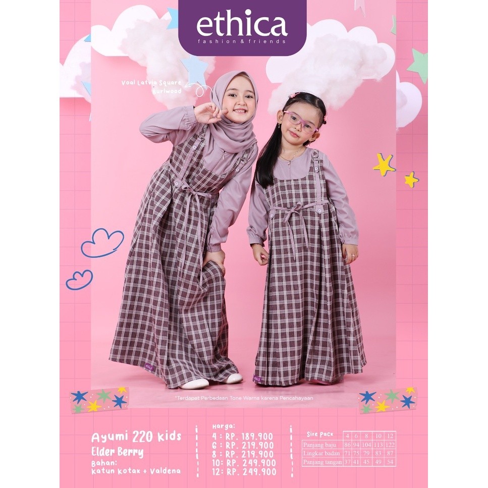 Ethica - Gamis Anak Kekinian Ayumi 220 Kids