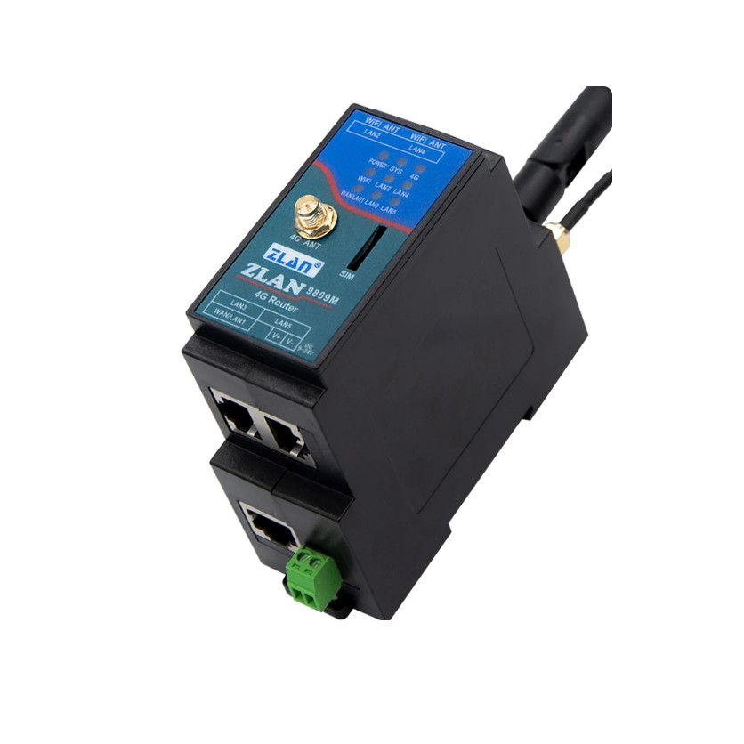 ZLAN9809M Industrial 4g router 4g lte modem wifi router with sim card small size Din