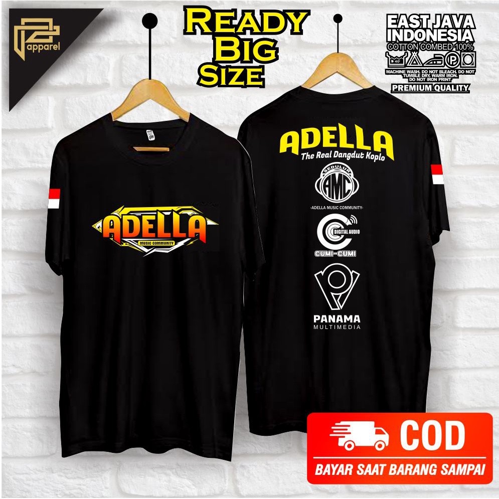 Kaos JUMBO Adella MUSIC Cumi Cumi Audio sedulur seirama  BIG SIZE