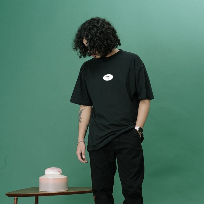 [COD] UNKL347 T-Shirt Hitam Bahan Combed Motif UAAR Kaos Pria Original