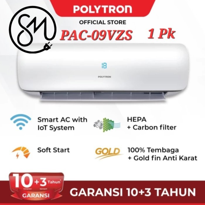 Polytron PAC 09VZS AC Split Neuva Pro Smart 1 PK