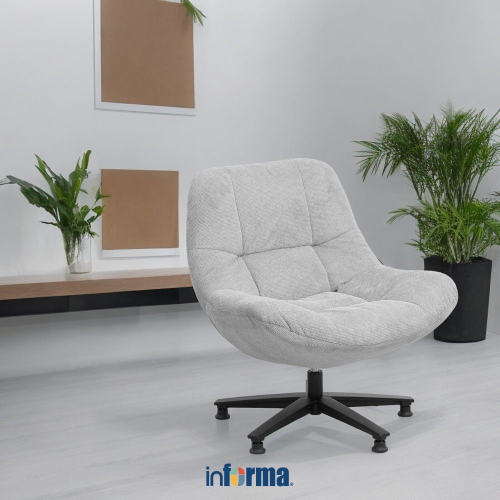 Informa Lenon Kursi Lounge Aesthetic Chair Kursi Santai Serbaguna Kursi Tamu Rumah Kantor​ Kursi Bac