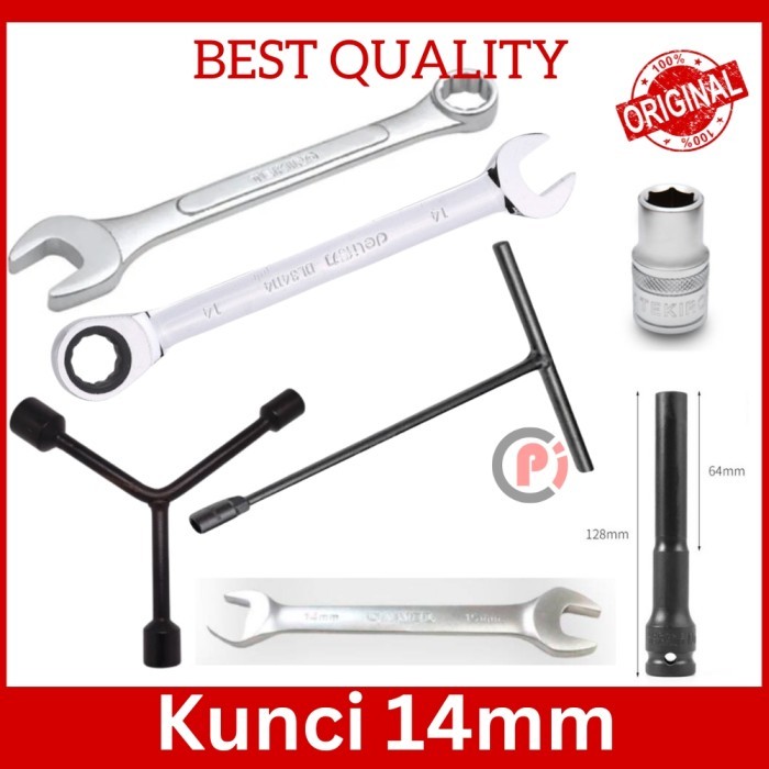 Khusus Kunci 14mm Banyak Model Jenis Kunci T Y Pas Ring Ratchet Sok Shock Impact
