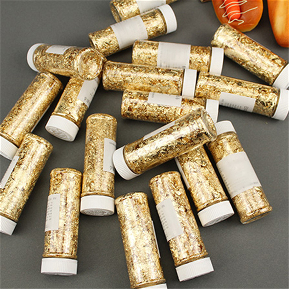 

Imitation Gold Sliver Copper Foil Sequins Glitter Craft Leaf Flake Sheet Shiny Foil Paper For Gilding DIY Nail Art Decoration