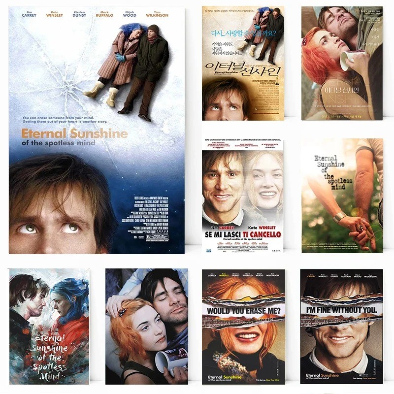 

Classic Romantic Film Eternal Sunshine of the Spotless Mind Movie Poster Wall Art Canvas Painting Home Decor Gift