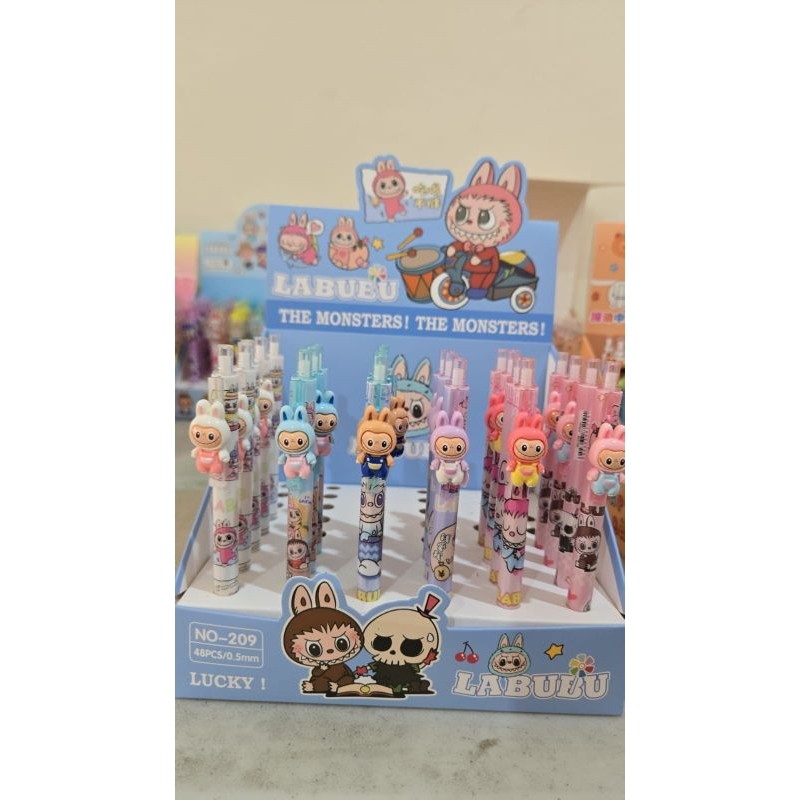 

JAMIN MURAH !!!(36/48pcs)Pulpen Cetekan Gel Fancy Labubu/Capybara/Sanrio(BISA LANGSUNG ORDER)