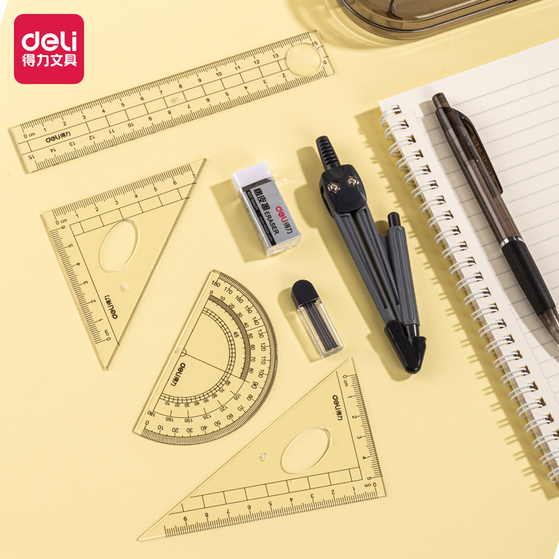 

Deli | Jangka (Compass) Set Pensil + Penggaris | 9591