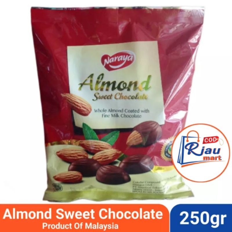 

[oddsolshop] pekanbaru/Almond Utuh Almond sweet chocolate 250g malaysia