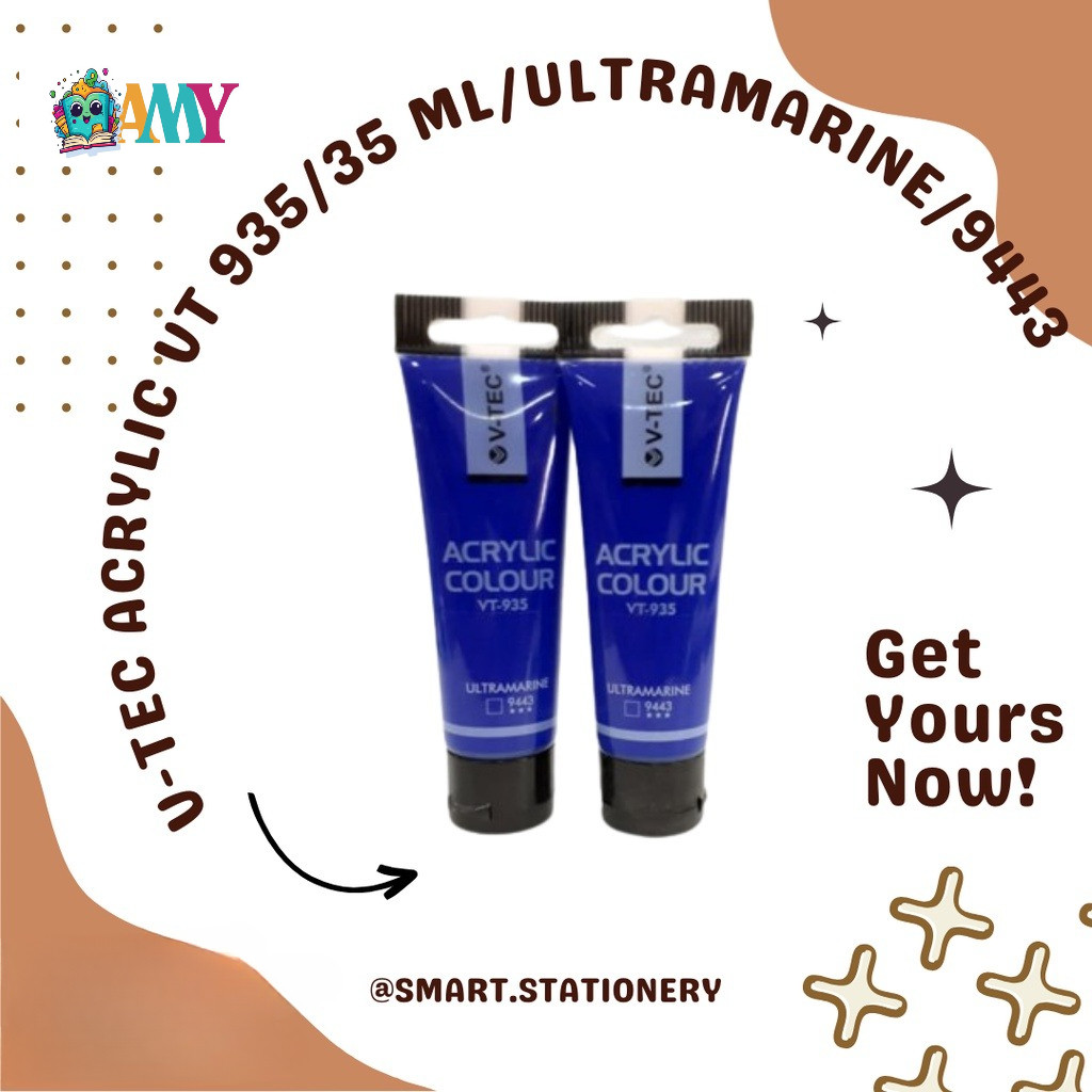 

V-TEC ACRYLIC VT-935/35ML/ULTRAMARINE/9443 AMY STASIONARY