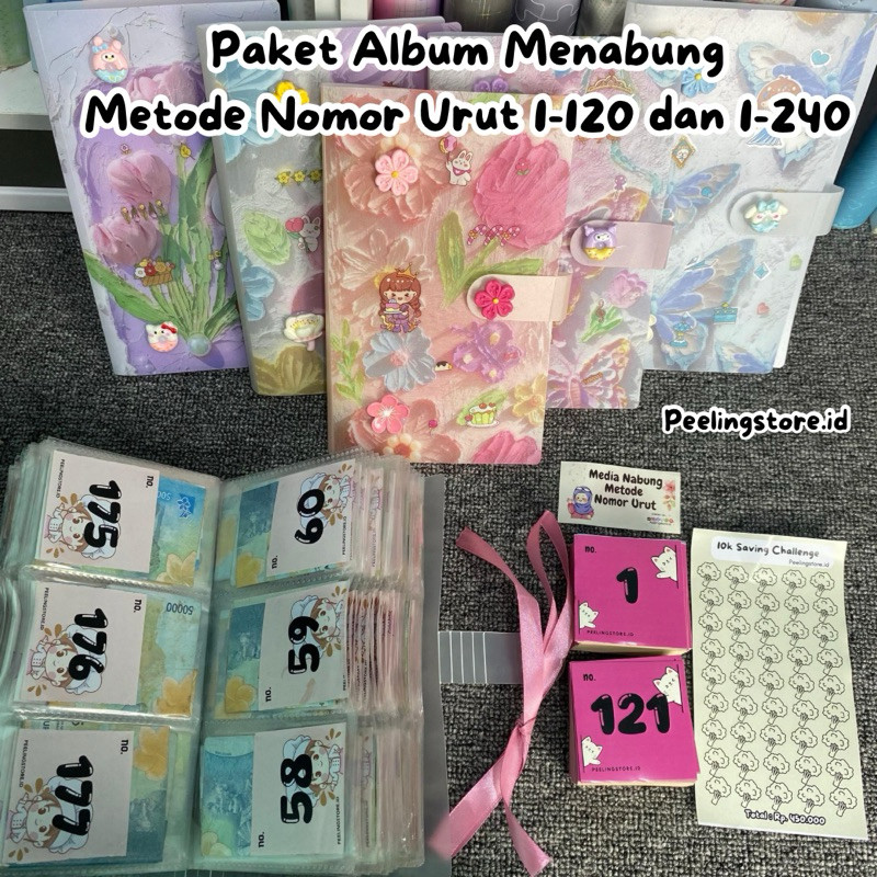 

PO PAKET ALBUM MENABUNG METODE NOMOR URUT 1-120 DAN PAKET MENABUNG METODE NOMOR URUT 1-240CO