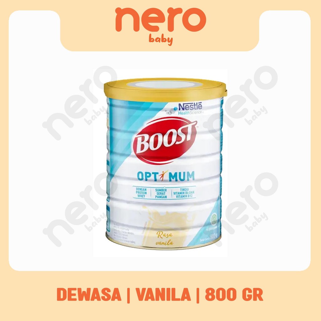 

NESTLE BOOST Optimum Susu Nutrisi Vanila Dewasa dan Lansia 800gr Bubuk Kaleng Dairy Milk