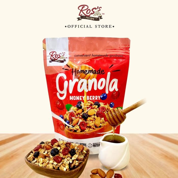 

Ros Recipe Granola Homemade Honey Berries 300gr
