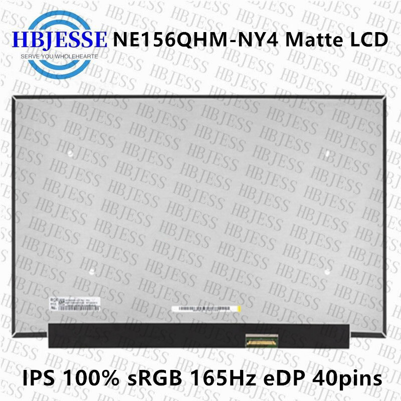 15.6" Slim LED matrix laptop lcd screen panel QHD 2.5K 165HZ NE156QHM-NY4 V8.0 FRU 5D11D04810 100% s