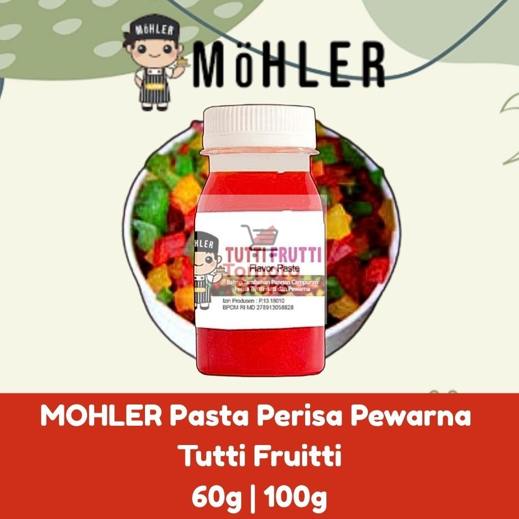 

✨ TOMOTOSTORE ✨ MOHLER Pasta Perisa Pewarna Tutti Fruitti
