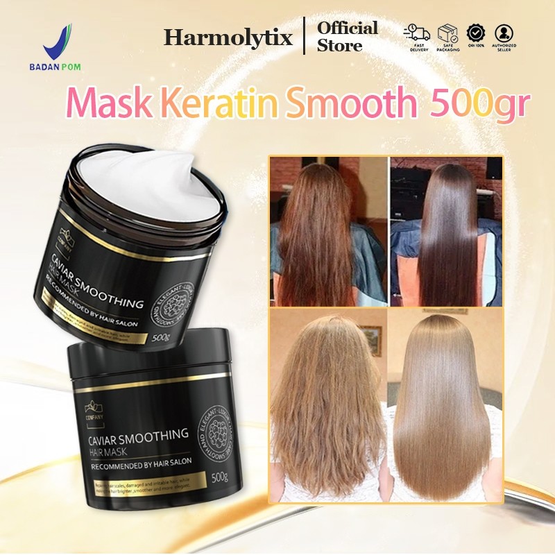 Masker Rambut Kering dan Mengembang Hair Mask Kaviar keratin pelurus rambut permanen Keratin Rambut 