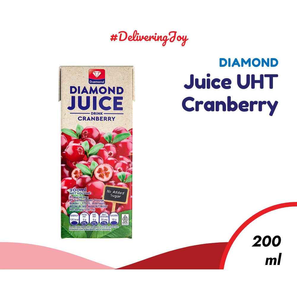 

Unicorn - Diamond Juice UHT Cranberry Unsweet 200 ML / Jus Buah