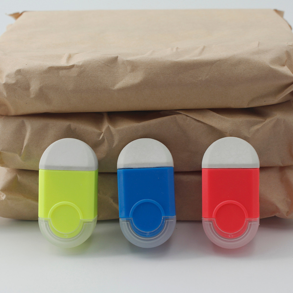 

Multi-functional pencil sharpener with built-in eraser, portable single-hole sharpener, stationery & office supplies.