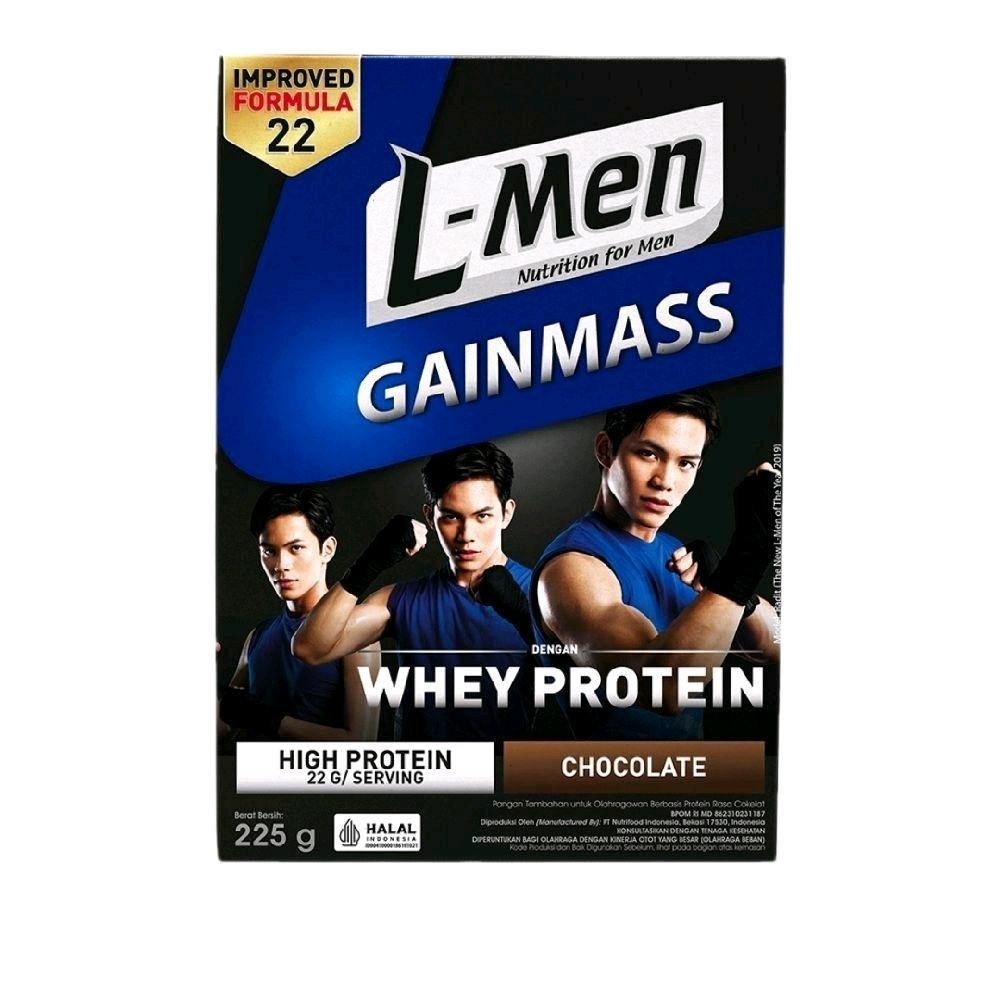 L-Men Gainmass Chocolate 225 g Susu Cokelat