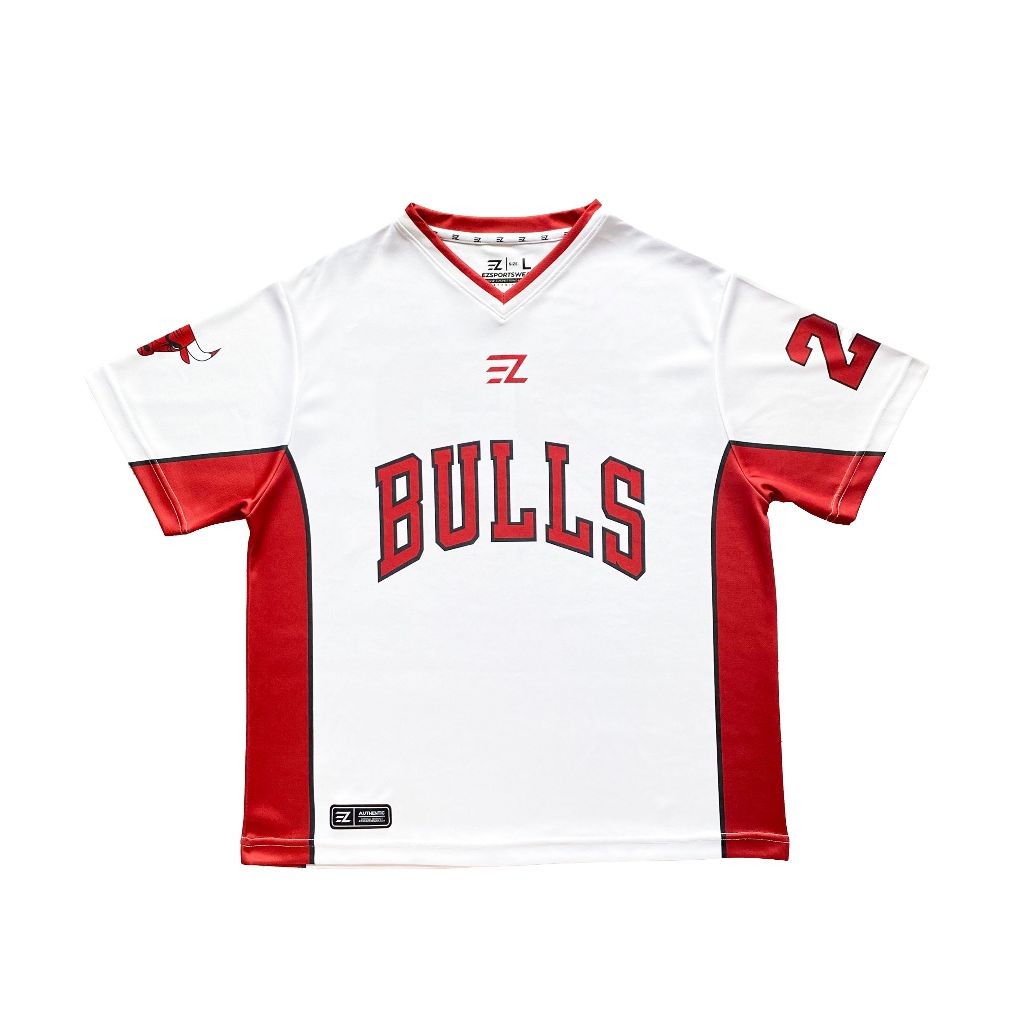 [ORIGINAL] Jersey  Boxy Bulls PUTIH WHITE #23 Bloke Core Edition - Bola Basket  Baju Kaos T-Shirt Ts