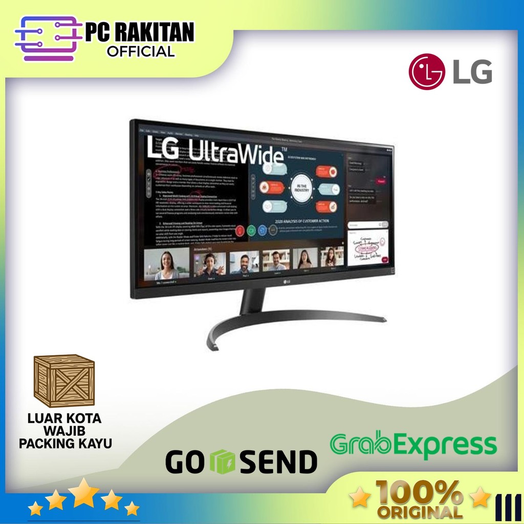 LG ULTRAWIDE MONITOR 29 INCH 29WQ500-B IPS FHD 1080P 5MS 100HZ 3Y