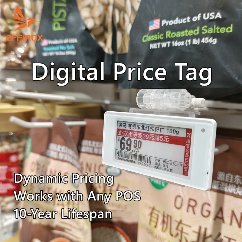 

2.9 Inch 4 Color Electronic Shelf Labels Digital Price Tags Eink Epaper Screen Shelf Labels ESL Tags