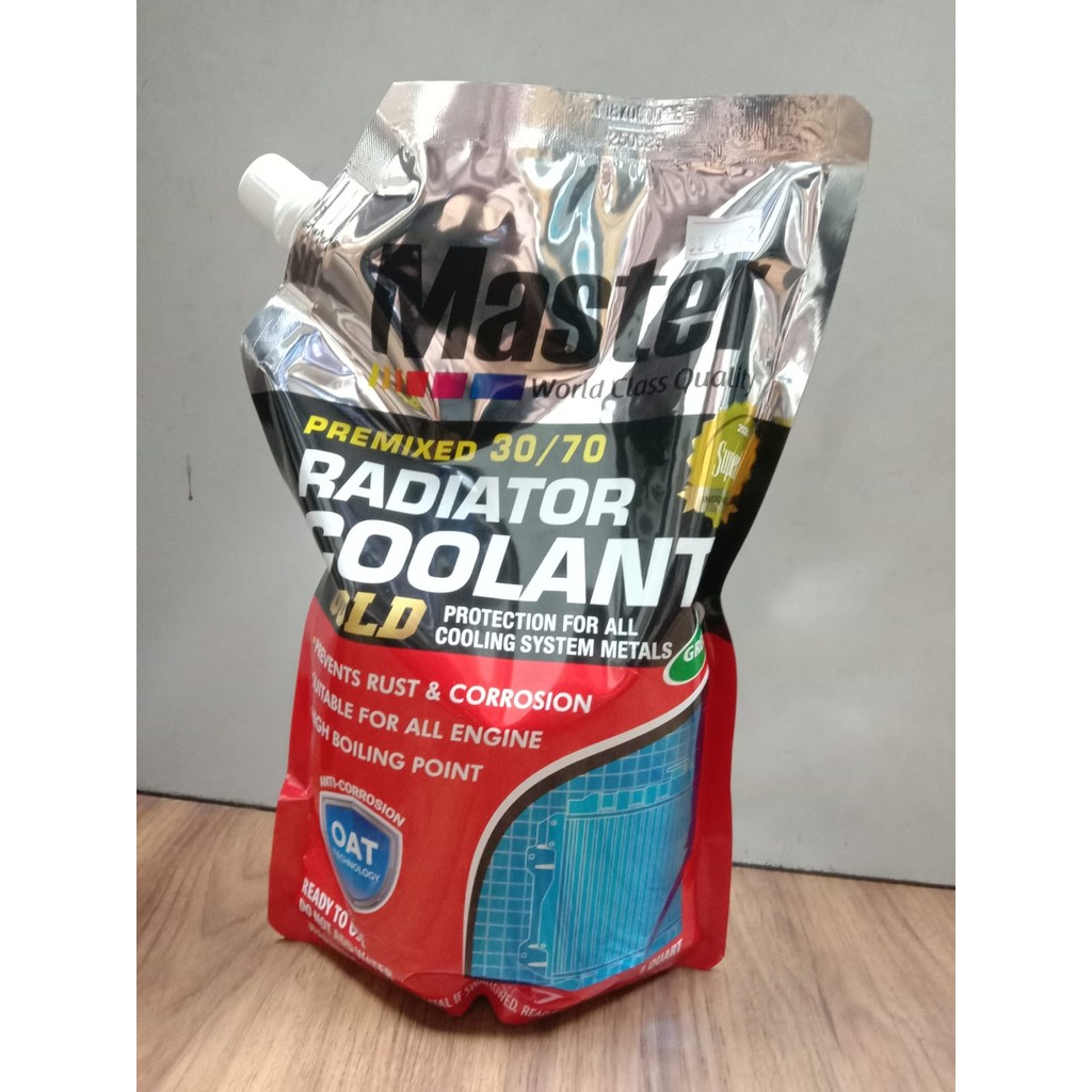 Master air radiator coolant master gold green 30/70 liter ( 12 x 1 lt )