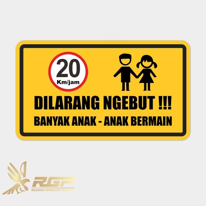 

Rambu peringatan dilarang Ngebut uk. 70 x 40 cm - ACP 3mm