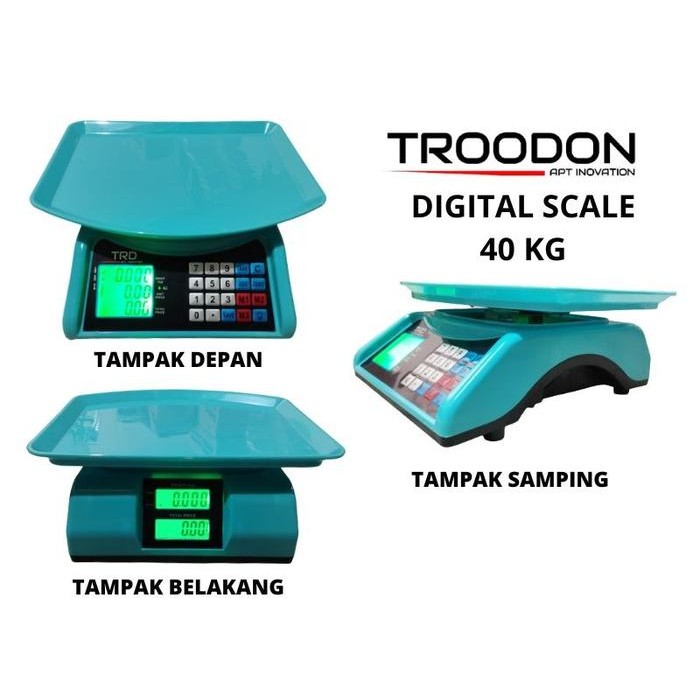 TERLARIS  Timbangan Duduk Digital Troodon 40Kg Timbangan ACS Trodon 40 Kg