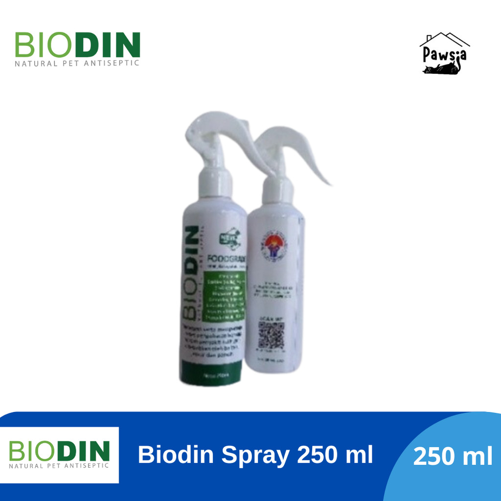Biodin Spray 250 ML Obat PMK Sapi Natural Pet Antiseptic