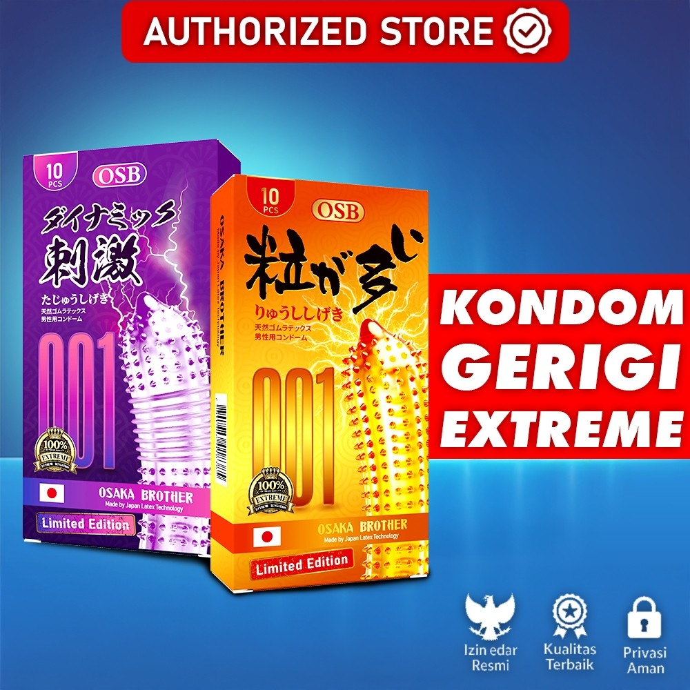 Kondom Premium - Kondom 001 Efek Prang Sang Climax Berduri Bergerigi Tipis
