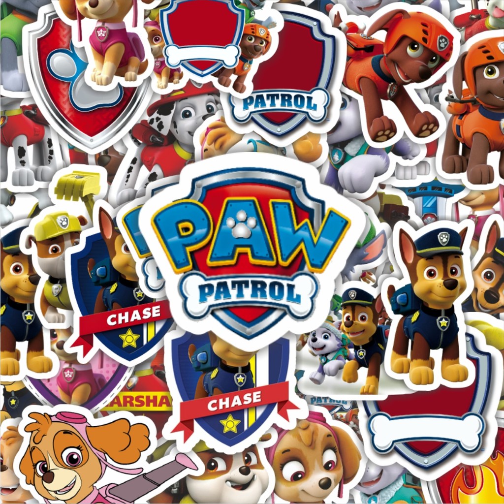 

100PCS Lucu Stiker Kartun Paw Patrol Series 2 Stiker Aesthetic Stiker Anti Air Stikers Berperekat Waterproof sticker decal buat Motor Helm Buku Journal Koper Casing HP Laptop Botol Minum Hadiah anak