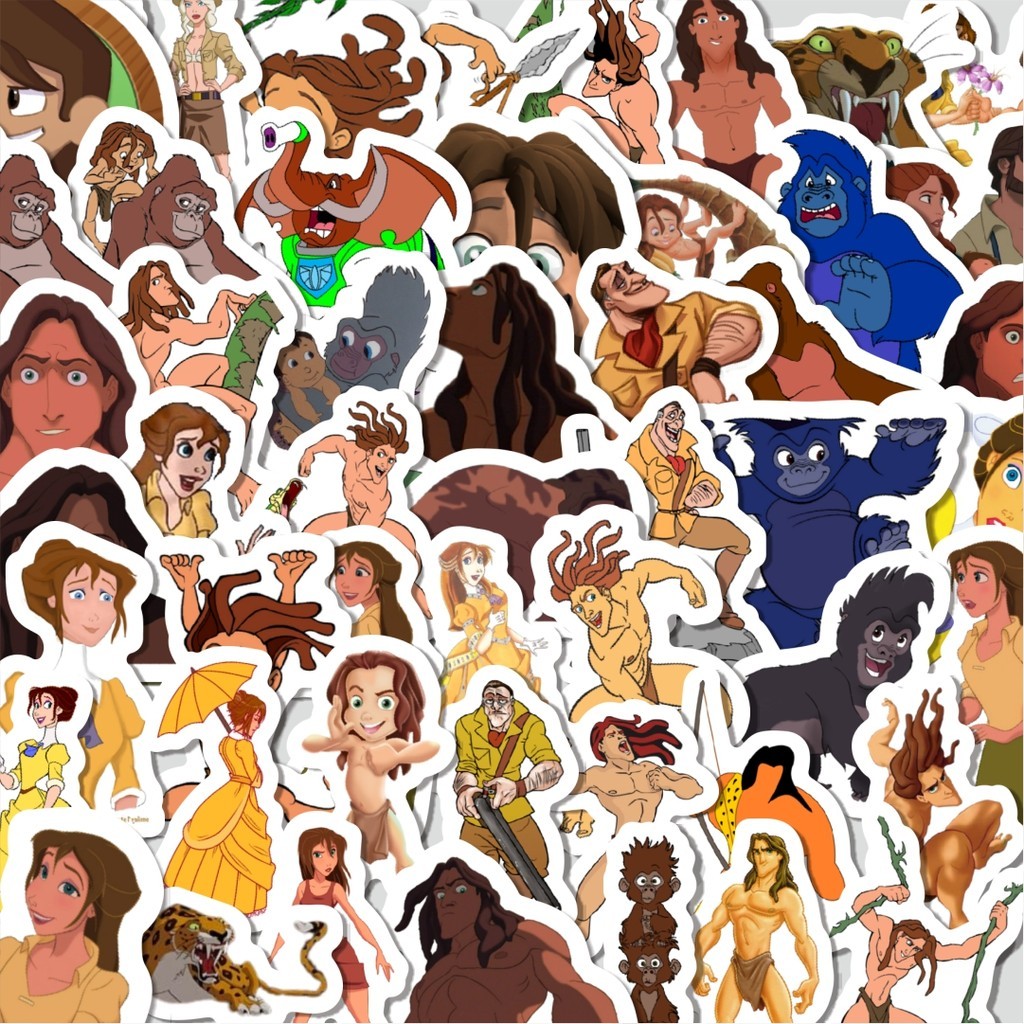 

Stiker Cutting Pack Stiker Kartun The Legend Of Tarzan Isi 100Pcs Series Aesthetic Lucu Keren Untuk Koper Bahan Vynil