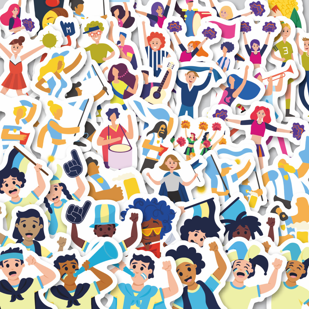 

Stiker Cutting Pack Supporter (Pendukung) Isi 100Pcs Series Aesthetic Lucu Keren Untuk Koper Bahan Vynil