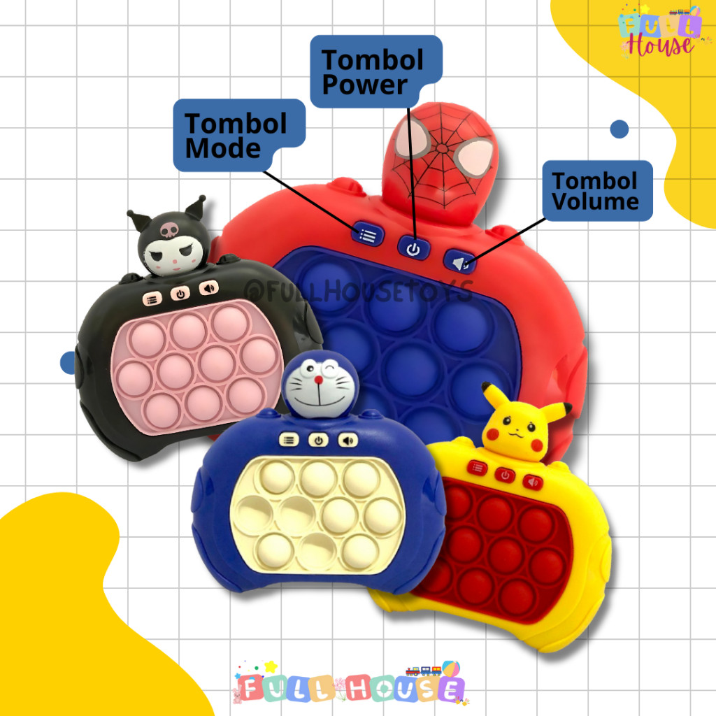 Mainan Pop It Murah / Mainan Edukasi Anak / Fidget Push / Fidget Toys