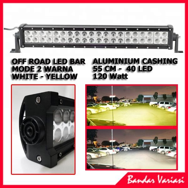 Lights Bar Led Foglamp Off Road Led Light Bar Lampu Kabut Fog Lamp Beam Sorot Tembak - 55 cm
