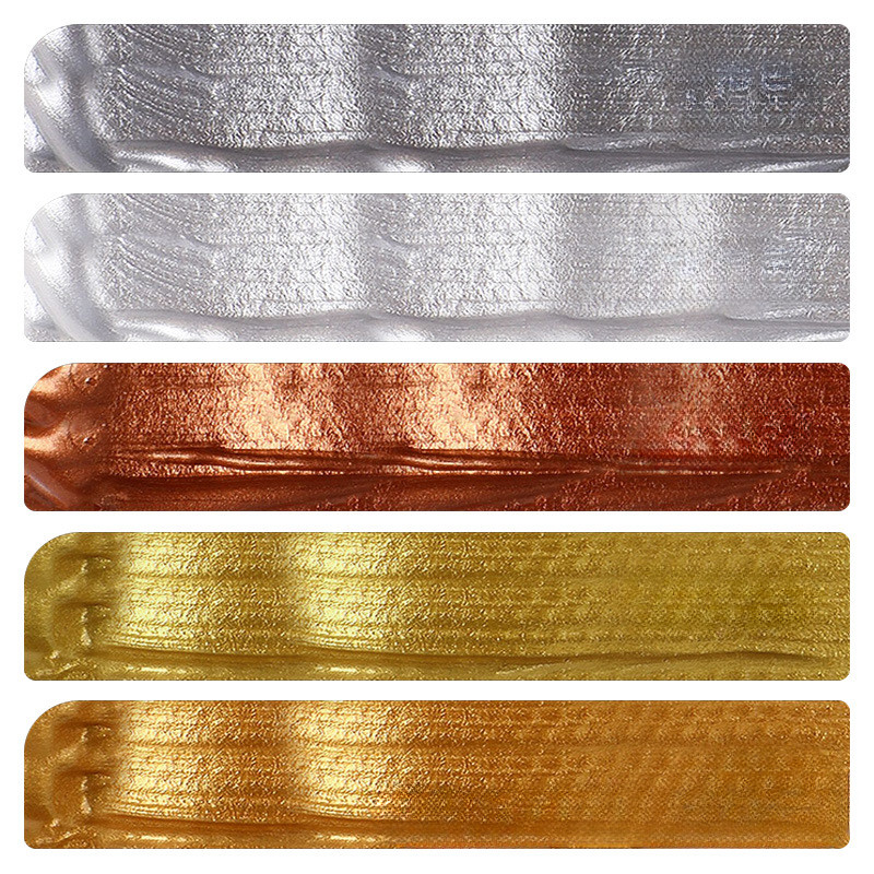 

300ML Canned Metal Color Acrylic Paint Silver Buddha Light Gold Pearlescent Paint Wall Painting Waterproof Art Pigment