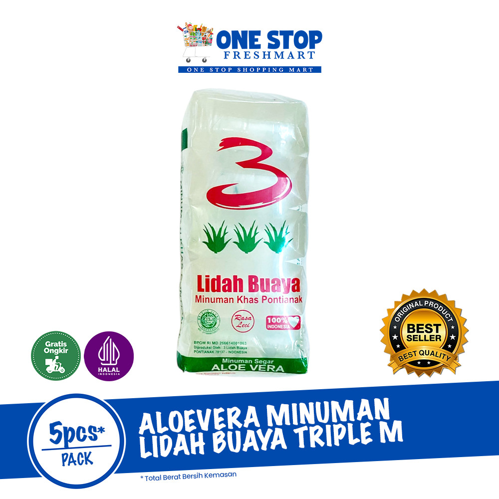 

ALOEVERA MINUMAN LIDAH BUAYA TRIPLE M ISI 5