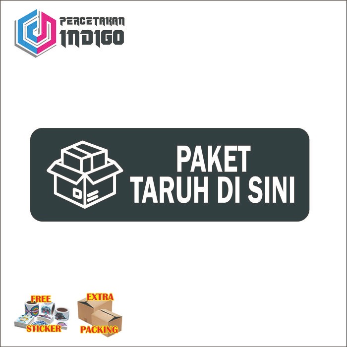 

sign papan akrilik acrylic paket taruh disini